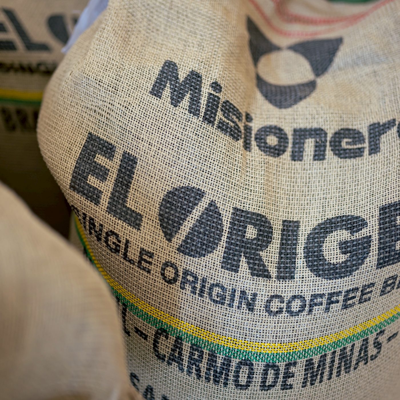 Green coffee in our own EL ORIGEN sacks