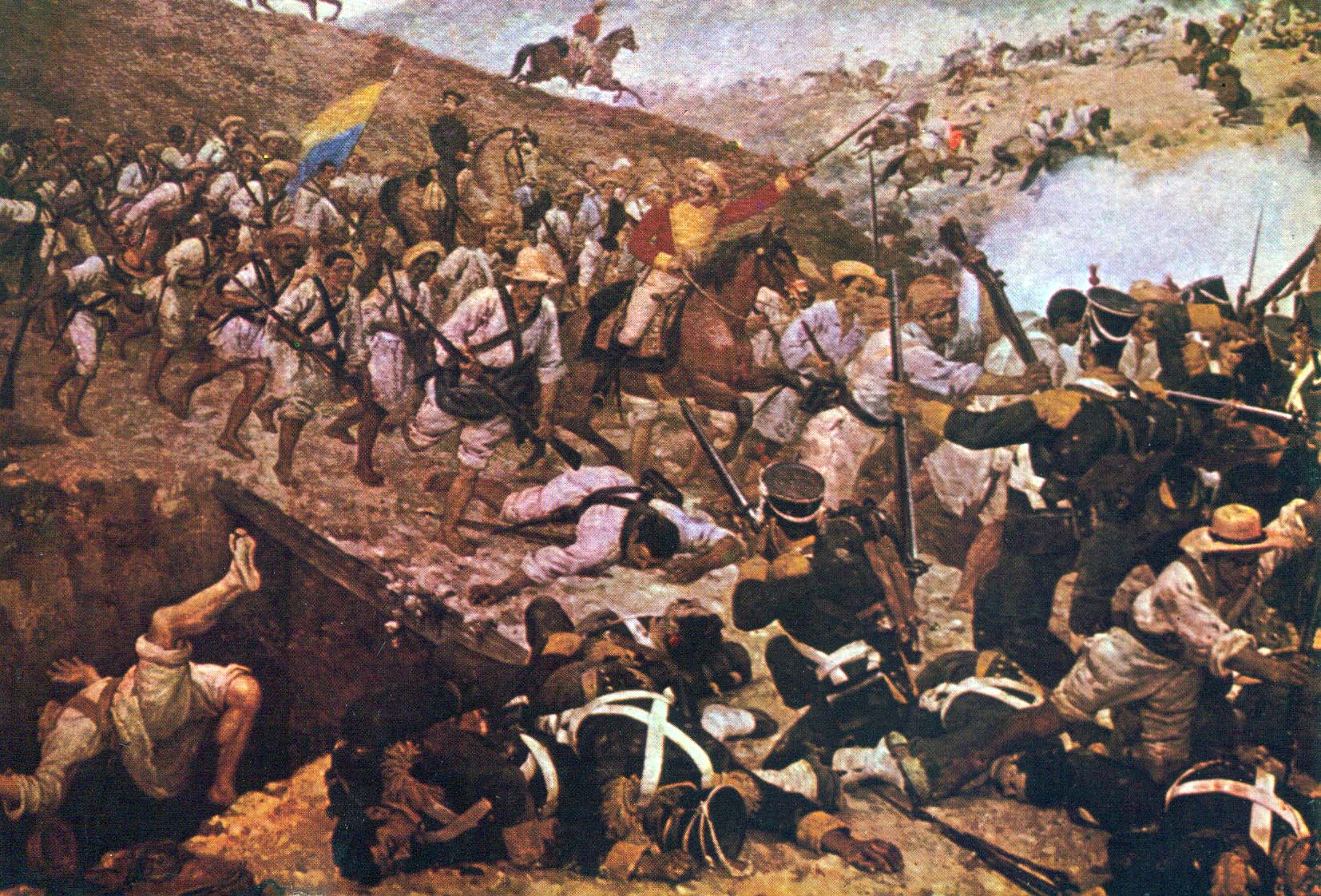 1819年のコロンビア独立戦争におけるボヤカの戦いを描いた絵画